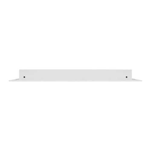 18"x18" Linear Slot Diffuser Vent Cover β 9 Slot HVAC Air Vent Grille β Premium Aluminum AC Register for Ceiling or Wall β Modern Sleek Design β Easy Installation β White Powder-Coated Finish