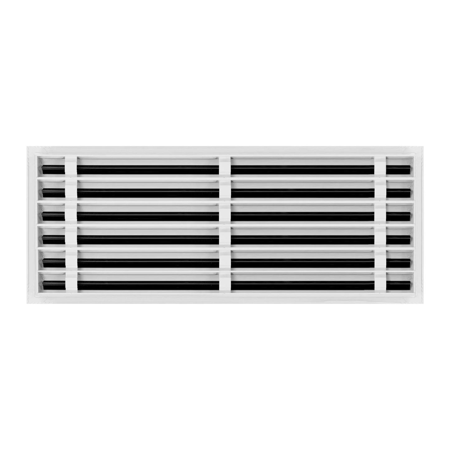30"x12" Linear Slot Diffuser Vent Cover ā 5 Slot Aluminum HVAC Air Vent Grille ā Modern White AC Register for Wall or Ceiling ā Durable, Rust-Resistant Finish ā Easy to Install