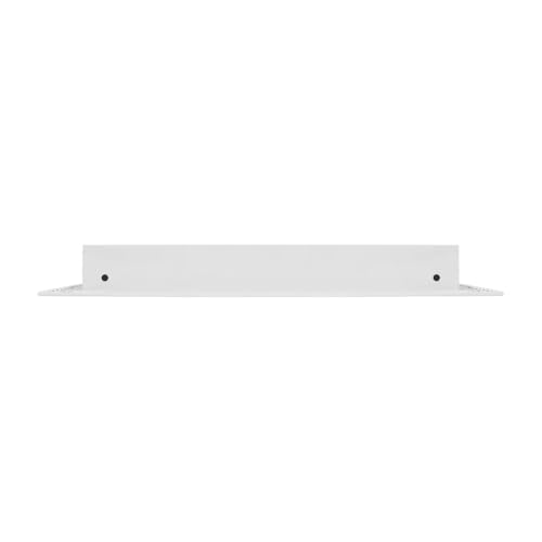 20"x14" Linear Slot Diffuser Vent Cover β 7 Slot HVAC Air Vent Grille β Premium Aluminum AC Register for Ceiling or Wall β Modern Sleek Design β Easy Installation β White Powder-Coated Finish