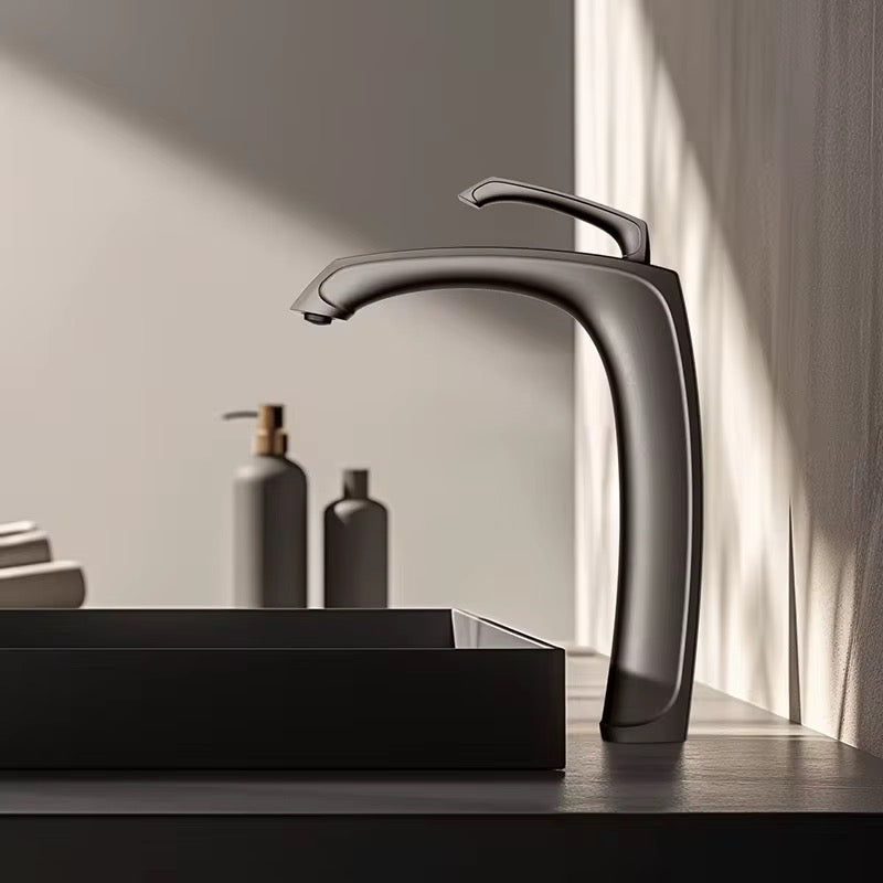 Modern Bathroom Faucet – Tall Vessel Sink Faucet with Single Handle | Sleek Contemporary Design, Durable Brass Body, Corrosion-Resistant Finish