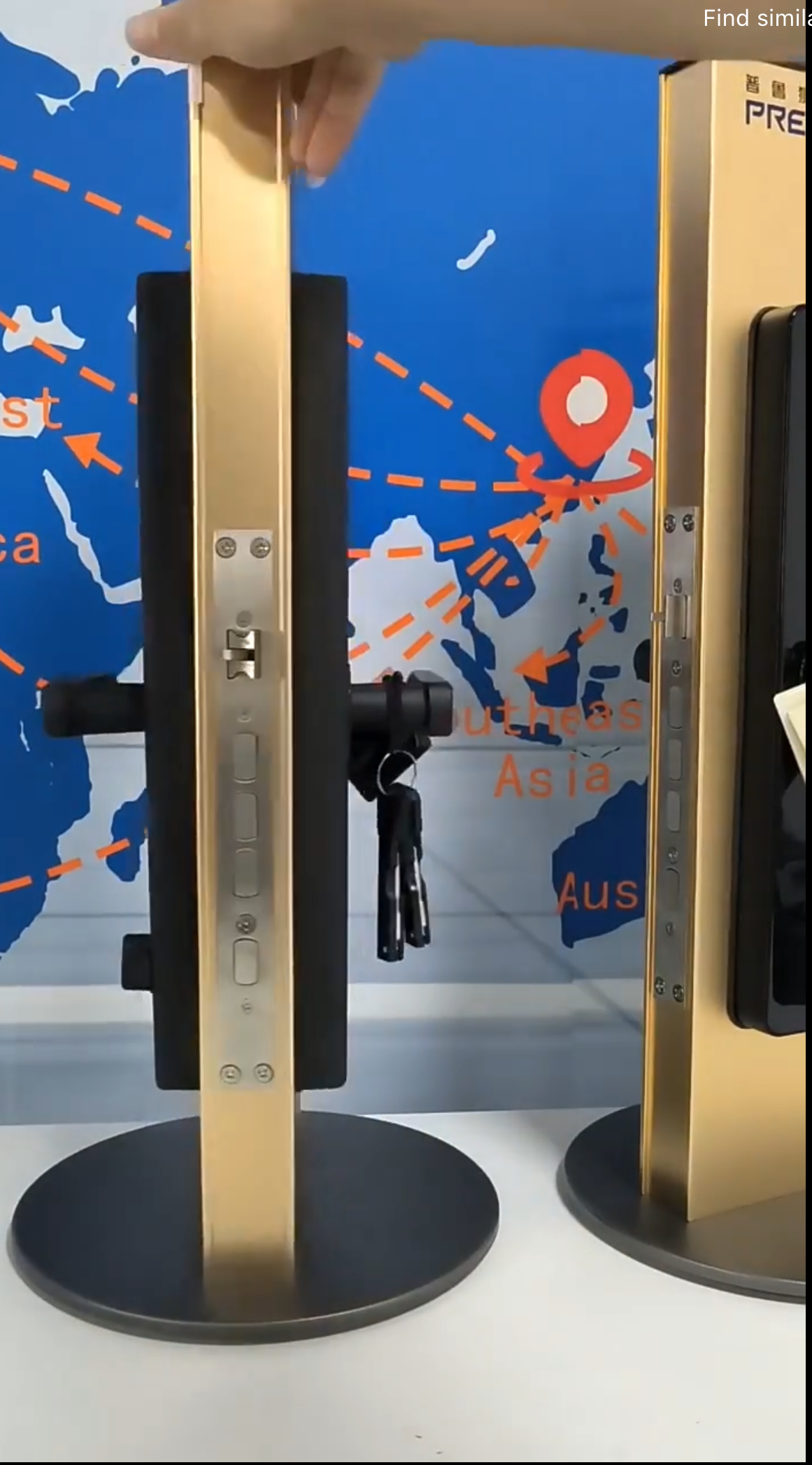 Smart Electronic Door Lock with Fingerprint Biometric, App Control, Smart Card, Password, Key Access & USB Emergency Charge - Metal Wi-Fi Enabled Touchscreen Keypad, AA Battery Powered