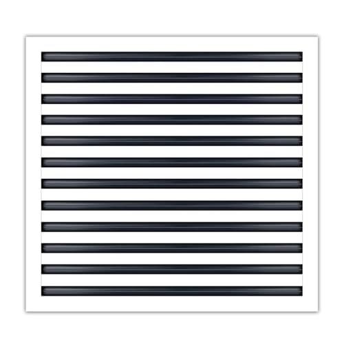 25x24 Linear Slot Diffuser – 12 Slot AC Vent Cover | Premium Steel HVAC Grille | Modern Air Register for Wall or Ceiling | White Powder-Coated Finish | Supply Vent