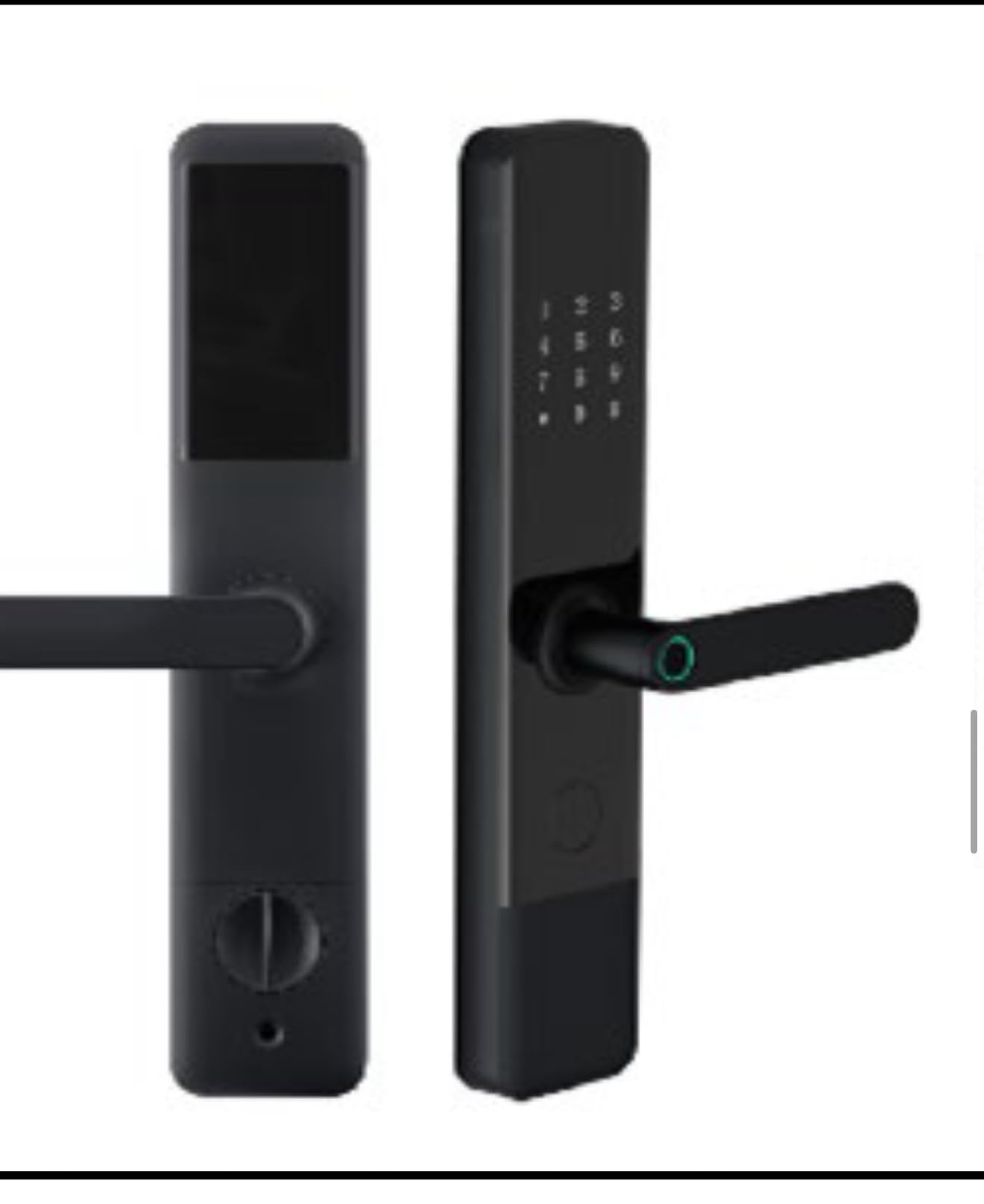 Fingerprint Smart Door Lock with Keypad, RFID Card Unlock, Anti-Lock Button, WiFi App Control (Optional), USB Emergency Power, Mechanical Key Backup – Keyless Entry Digital Lock for Home