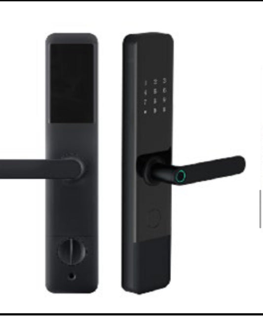 Fingerprint Smart Door Lock with Keypad, RFID Card Unlock, Anti-Lock Button, WiFi App Control (Optional), USB Emergency Power, Mechanical Key Backup – Keyless Entry Digital Lock for Home