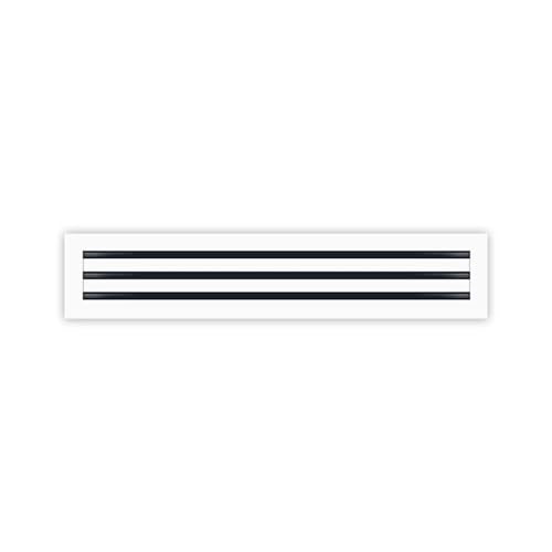 30x6 Linear Slot Diffuser – 3 Slot AC Vent Cover | Premium Steel HVAC Grille | Modern Air Register for Wall or Ceiling | White Powder-Coated Finish | Supply Vent