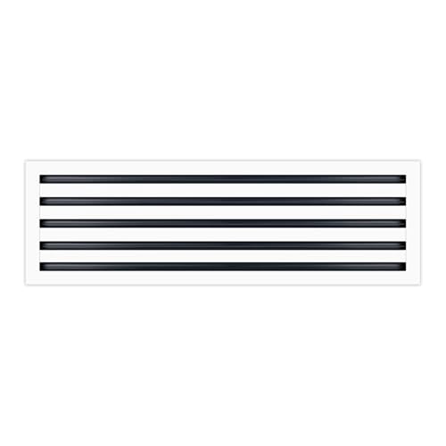 36x10 Linear Slot Diffuser – 5 Slot AC Vent Cover | Premium Steel HVAC Grille | Modern Air Register for Wall or Ceiling | White Powder-Coated Finish | Supply Vent