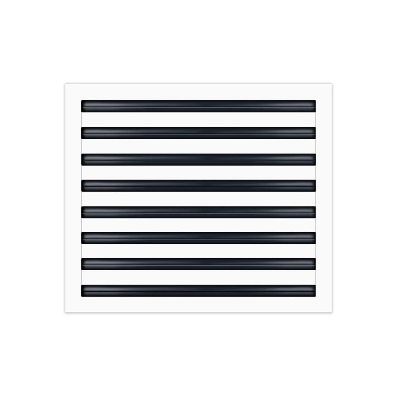 20"x16" Linear Slot Diffuser Vent Cover – 8 Slot HVAC Air Vent Grille – Premium Aluminum AC Register for Ceiling or Wall – Modern Sleek Design – Easy Installation – White Powder-Coated Finish