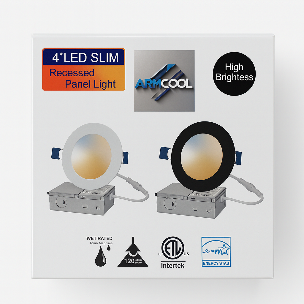 Armcool 6-Inch LED Recessed Downlight, 5CCT, 12W, Dimmable – 1 Pack