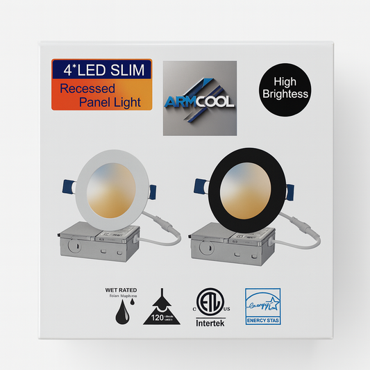 Armcool 6-Inch LED Recessed Downlight, 5CCT, 12W, Dimmable – 1 Pack