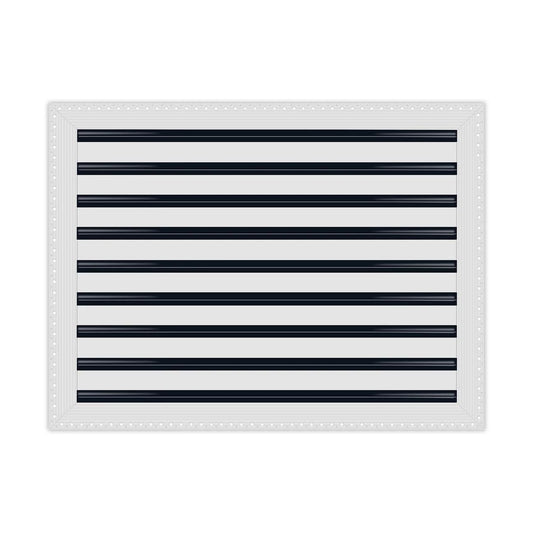 24"x18" Linear Slot Diffuser Vent Cover – 9 Slot HVAC Air Vent Grille – Premium Aluminum AC Register for Ceiling or Wall – Modern Sleek Design – Easy Installation – White Powder-Coated Finish