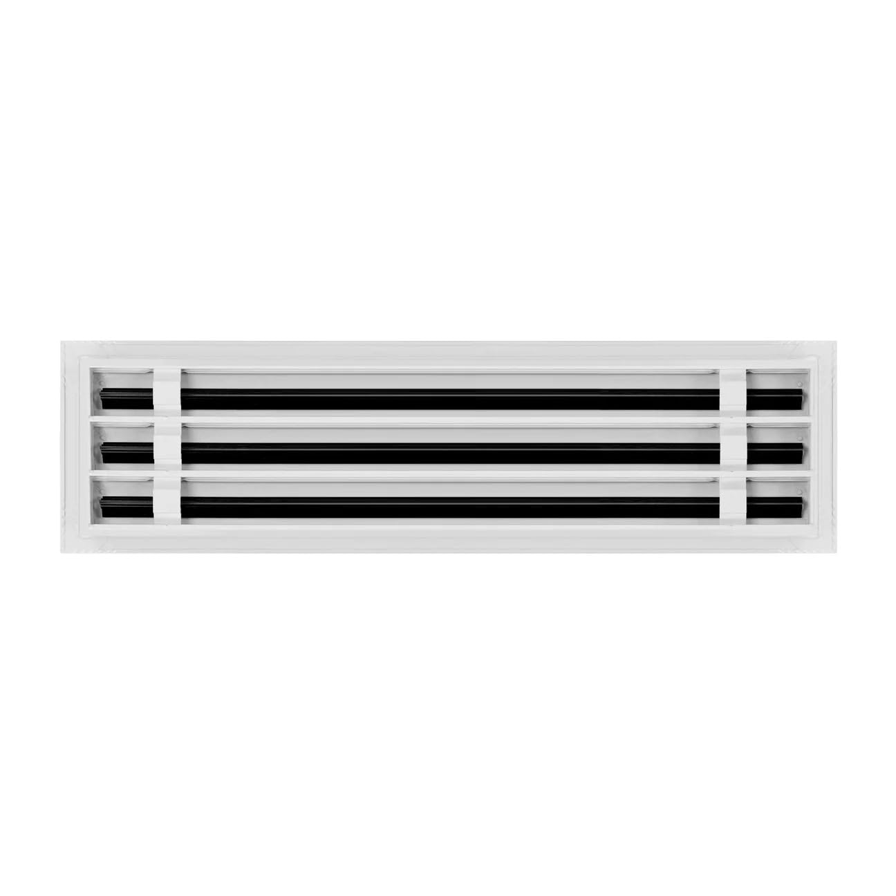 20x6 Linear Slot Diffuser – 3 Slot AC Vent Cover | Premium Steel HVAC Grille | Modern Air Register for Wall or Ceiling | White Powder-Coated Finish | Supply Vent