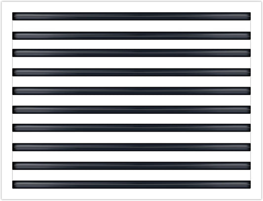 30x20 Linear Slot Diffuser – 10 Slot AC Vent Cover | Premium Steel HVAC Grille | Modern Air Register for Wall or Ceiling | White Powder-Coated Finish | Supply Vent