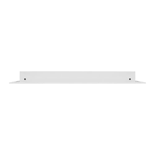 30"x18" Linear Slot Diffuser Vent Cover – 9 Slot HVAC Air Vent Grille – Premium Aluminum AC Register for Ceiling or Wall – Modern Sleek Design – Easy Installation – White Powder-Coated Finish