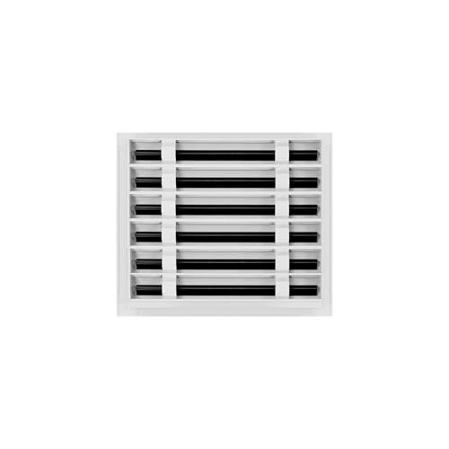 14"x12" Linear Slot Diffuser Vent Cover – 5 Slot Aluminum HVAC Air Vent Grille – Modern White AC Register for Wall or Ceiling – Durable, Rust-Resistant Finish – Easy to Install