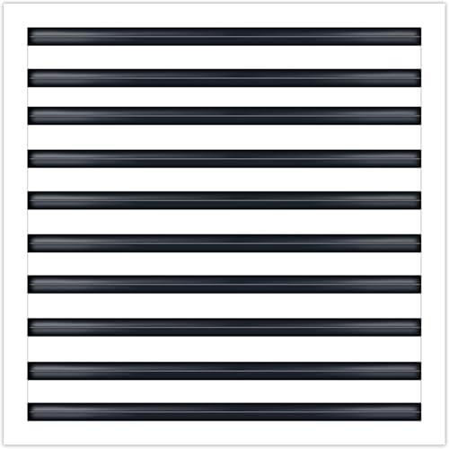 20x20 Linear Slot Diffuser – 10 Slot AC Vent Cover | Premium Steel HVAC Grille | Modern Air Register for Wall or Ceiling | White Powder-Coated Finish | Supply Vent