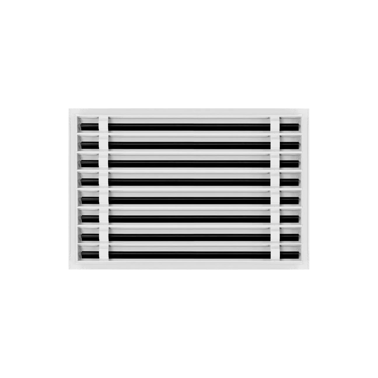 24"x16" Linear Slot Diffuser Vent Cover – 8 Slot HVAC Air Vent Grille – Premium Aluminum AC Register for Ceiling or Wall – Modern Sleek Design – Easy Installation – White Powder-Coated Finish
