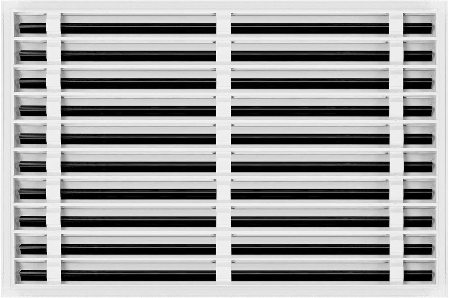 30x20 Linear Slot Diffuser – 10 Slot AC Vent Cover | Premium Steel HVAC Grille | Modern Air Register for Wall or Ceiling | White Powder-Coated Finish | Supply Vent