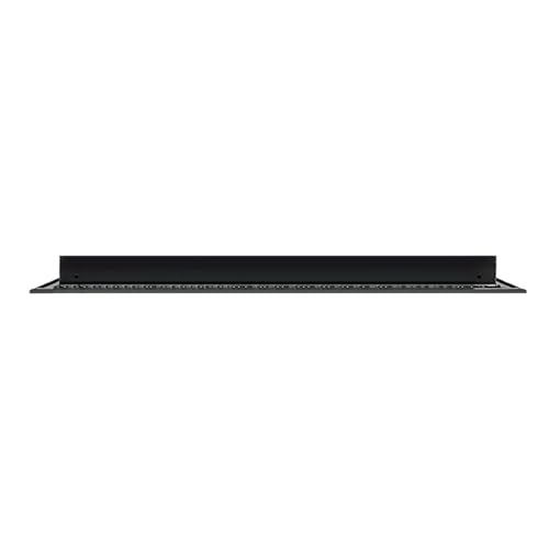 30x20 Black Matte Linear Slot Diffuser – 10 Slot AC Vent Cover | Premium Steel HVAC Grille | Modern Air Register for Wall or Ceiling |Black Matte Powder-Coated Finish | Supply Vent