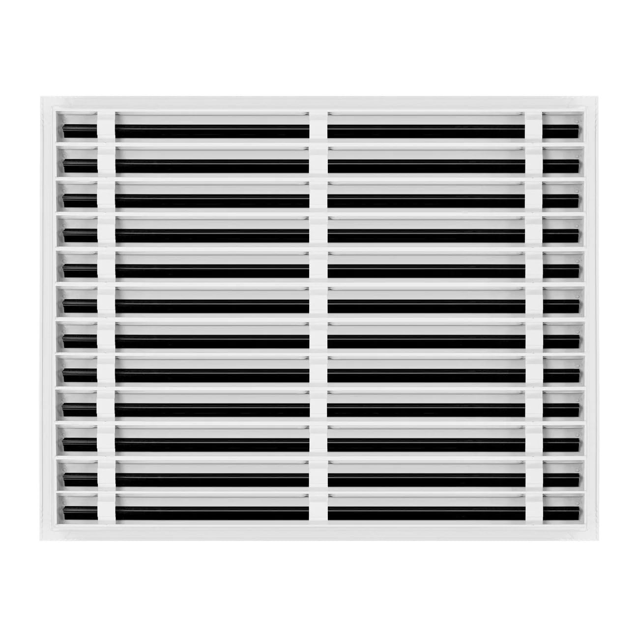 30x24 Linear Slot Diffuser – 12 Slot AC Vent Cover | Premium Steel HVAC Grille | Modern Air Register for Wall or Ceiling | White Powder-Coated Finish | Supply Vent