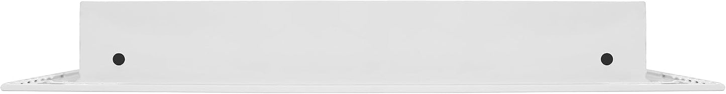 16x12 Linear Slot Diffuser – 6 Slot AC Vent Cover | Premium Steel HVAC Grille | Modern Air Register for Wall or Ceiling | White Powder-Coated Finish | Supply Vent