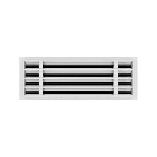 36"x8" Linear Slot Diffuser – 4 Slot AC Vent Cover | Premium Steel HVAC Air Vent Grille | Modern Air Register for Wall or Ceiling | White Powder-Coated Finish | Supply & Return Vent