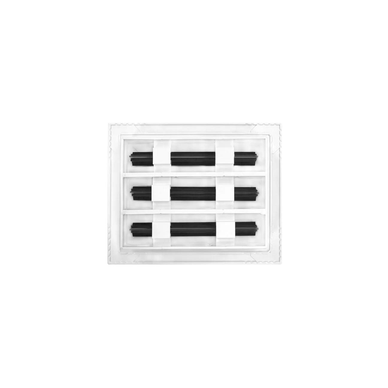 8"x6" Linear 3-Slot Diffuser AC Vent Cover – Premium White Aluminum HVAC Air Vent Grille | Modern Ceiling or Wall Register for Supply & Return Air | Sleek Architectural Design