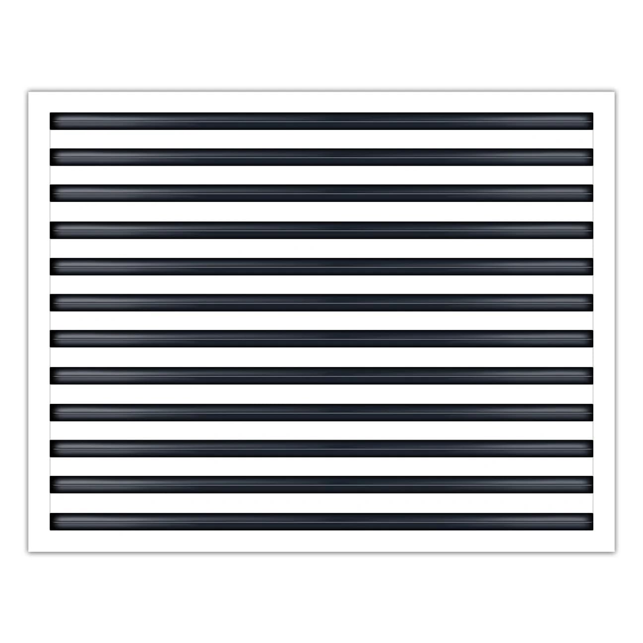 30x24 Linear Slot Diffuser – 12 Slot AC Vent Cover | Premium Steel HVAC Grille | Modern Air Register for Wall or Ceiling | White Powder-Coated Finish | Supply Vent