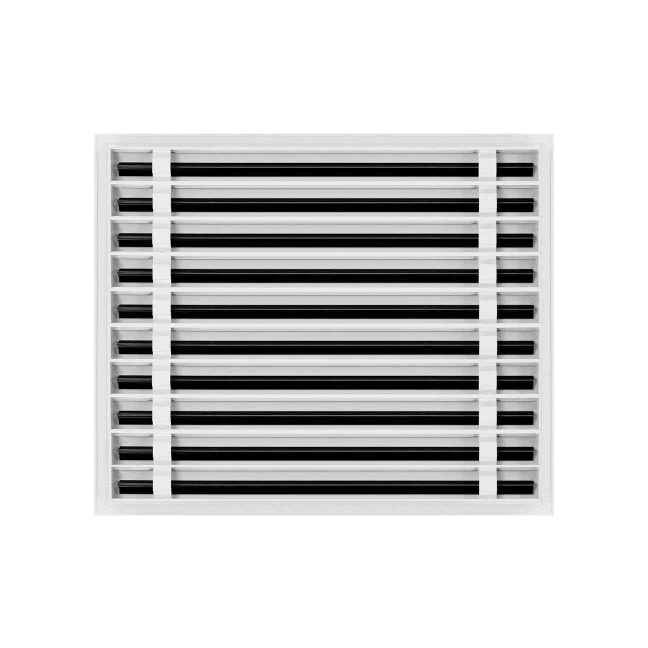 24x20 Linear Slot Diffuser – 10 Slot AC Vent Cover | Premium Steel HVAC Grille | Modern Air Register for Wall or Ceiling | White Powder-Coated Finish | Supply Vent