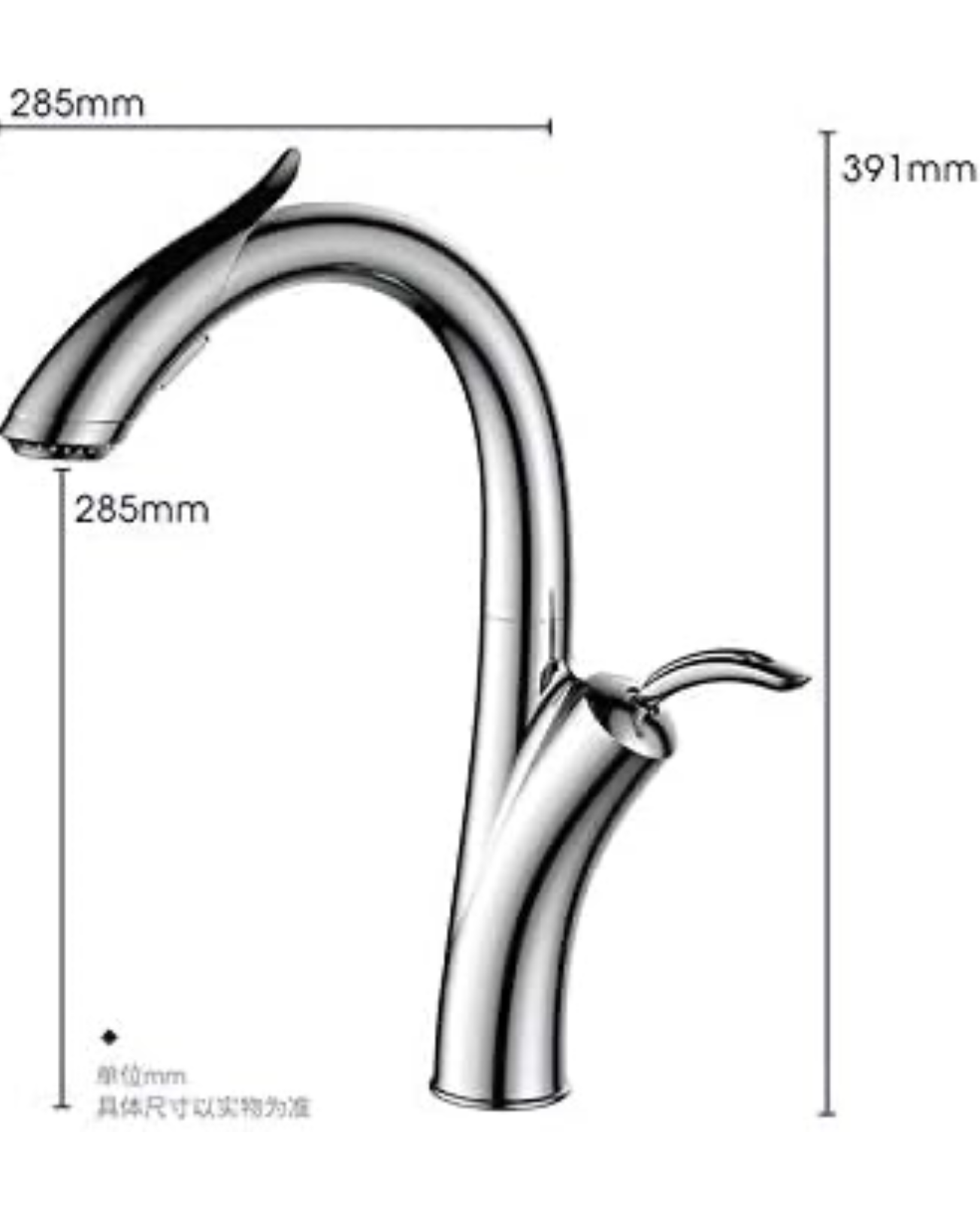 Luxury Kitchen Faucet with Pull Down Sprayer – High Arc Design, Dual-Mode Aerator, Single Handle Mixer for Farmhouse, RV, or Modern Kitchens