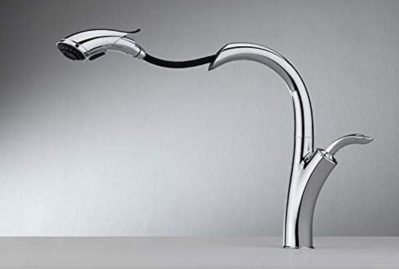 Luxury Kitchen Faucet with Pull Down Sprayer – High Arc Design, Dual-Mode Aerator, Single Handle Mixer for Farmhouse, RV, or Modern Kitchens