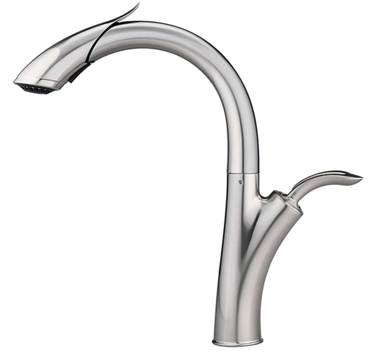 Luxury Kitchen Faucet with Pull Down Sprayer – High Arc Design, Dual-Mode Aerator, Single Handle Mixer for Farmhouse, RV, or Modern Kitchens