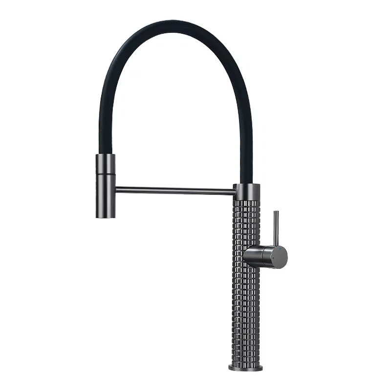 Kitchen Mixer Taps Steel Drill Spring Kitchen Faucet Kitchen Hot and Cold Water Faucet Sink Faucet Universal Faucet Silicone Tube
