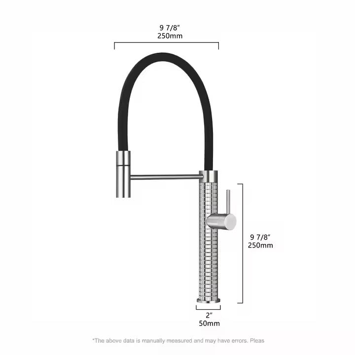 Kitchen Mixer Taps Steel Drill Spring Kitchen Faucet Kitchen Hot and Cold Water Faucet Sink Faucet Universal Faucet Silicone Tube