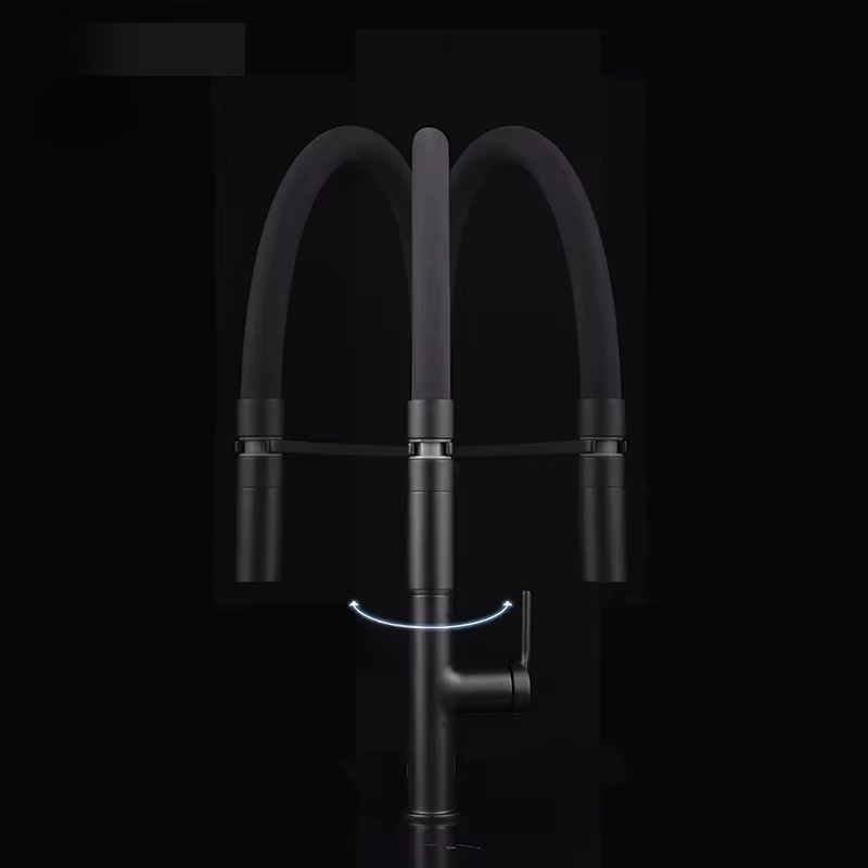 Water Filter Kitchen Faucet Pull Down Spout Filtered Dual Handle Brass Hot Cold Mixer Tap,Kitchen Sink Faucet