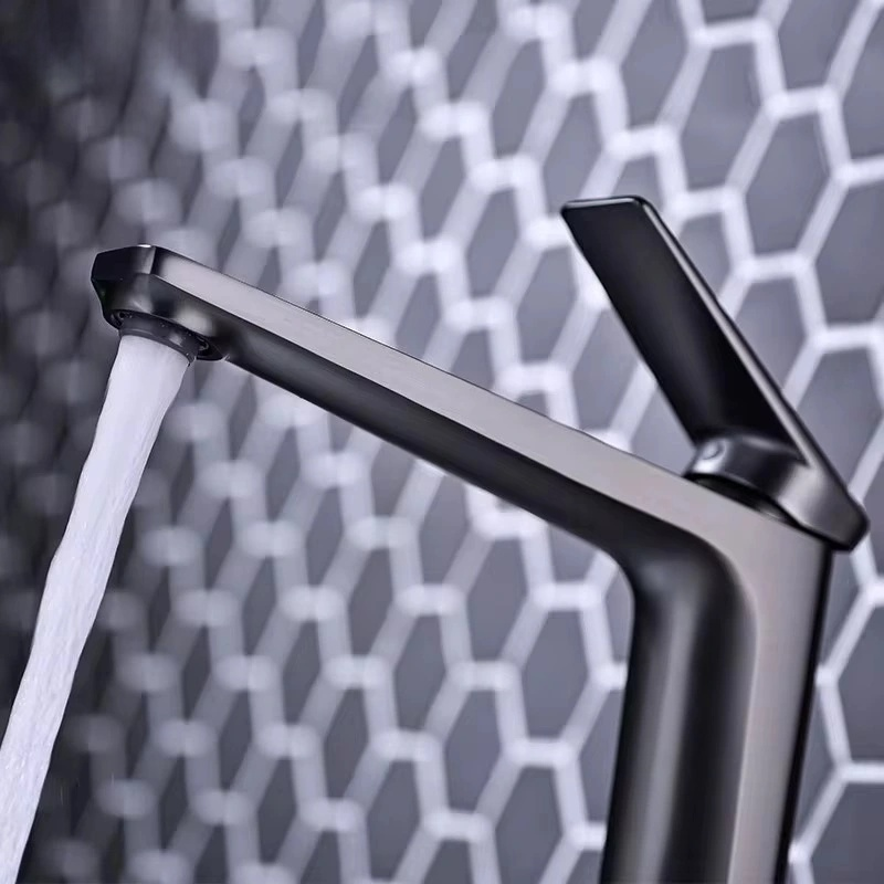 Moder Bathroom Faucet – Sleek High Arc Single Handle Mixer Tap