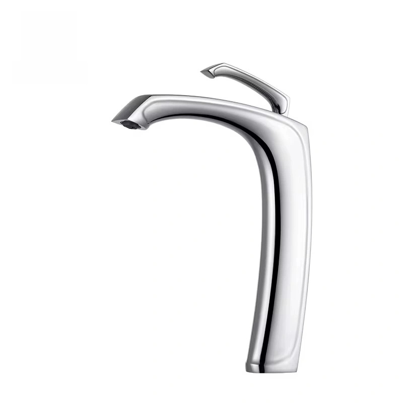 Modern Bathroom Faucet – Tall Vessel Sink Faucet with Single Handle | Sleek Contemporary Design, Durable Brass Body, Corrosion-Resistant Finish