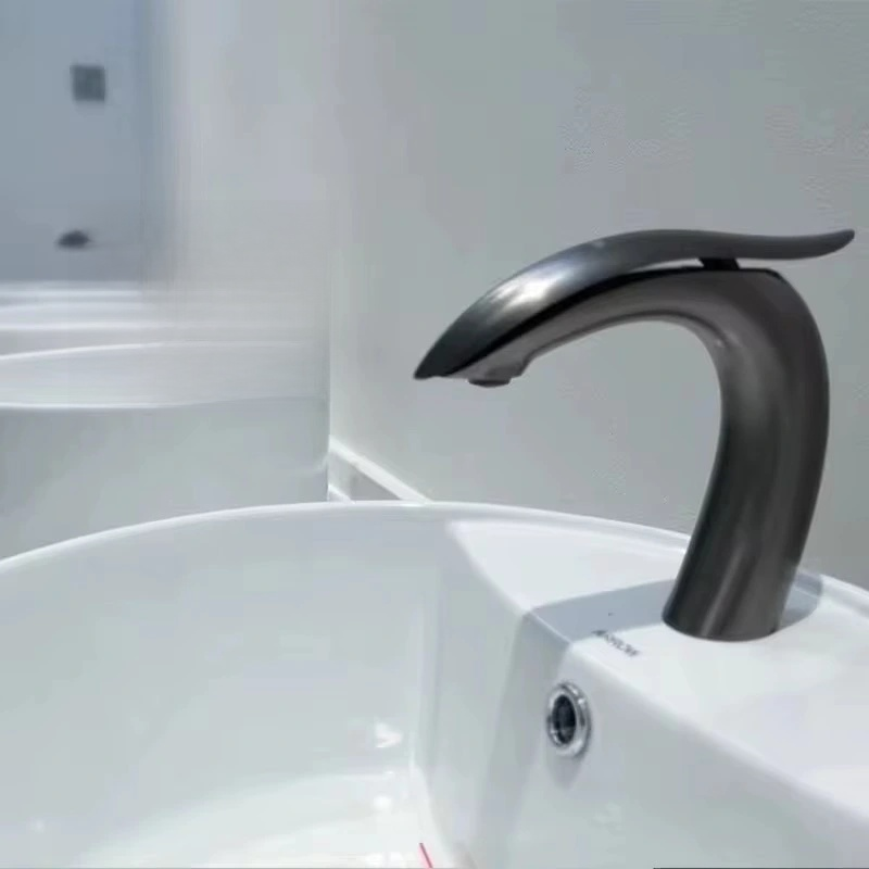 Modern  Bathroom Faucet – Short Single-Handle Basin Faucet | Sleek Dolphin-Inspired Design, Solid Brass Body, Easy Deck Mount Installation