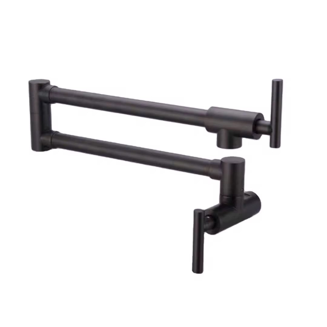 Pot Filler Faucet Matte Black Commercial Wall Mount Stove Faucet Wall Mount Pot Filler Facuet