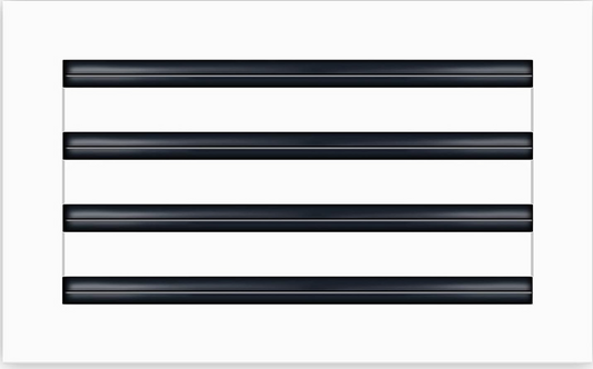 14x8 Modern AC Vent Cover - Decorative White Air Vent - Standard Linear Slot Diffuser - Register Grille for Ceiling, Walls & Floors