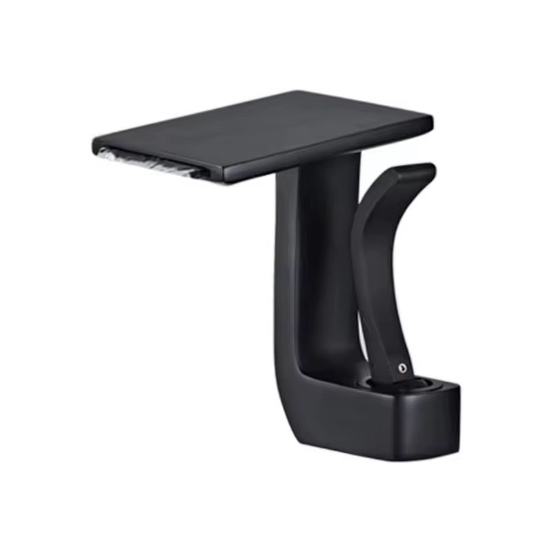 Modern Waterfall Bathroom Faucet – Single Handle, Square Spout, Hot & Cold Mixer