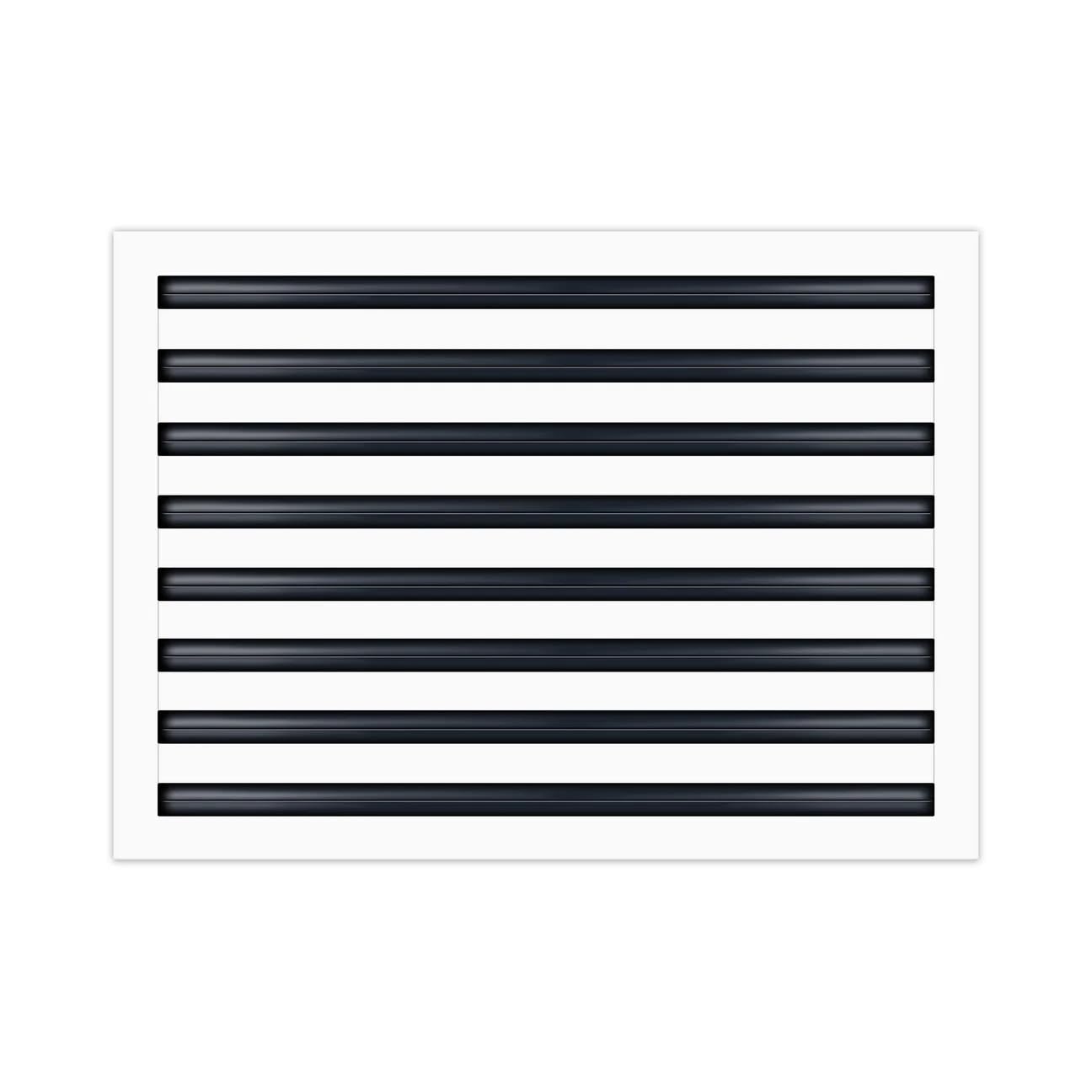 24"x16" Linear Slot Diffuser Vent Cover – 8 Slot HVAC Air Vent Grille – Premium Aluminum AC Register for Ceiling or Wall – Modern Sleek Design – Easy Installation – White Powder-Coated Finish