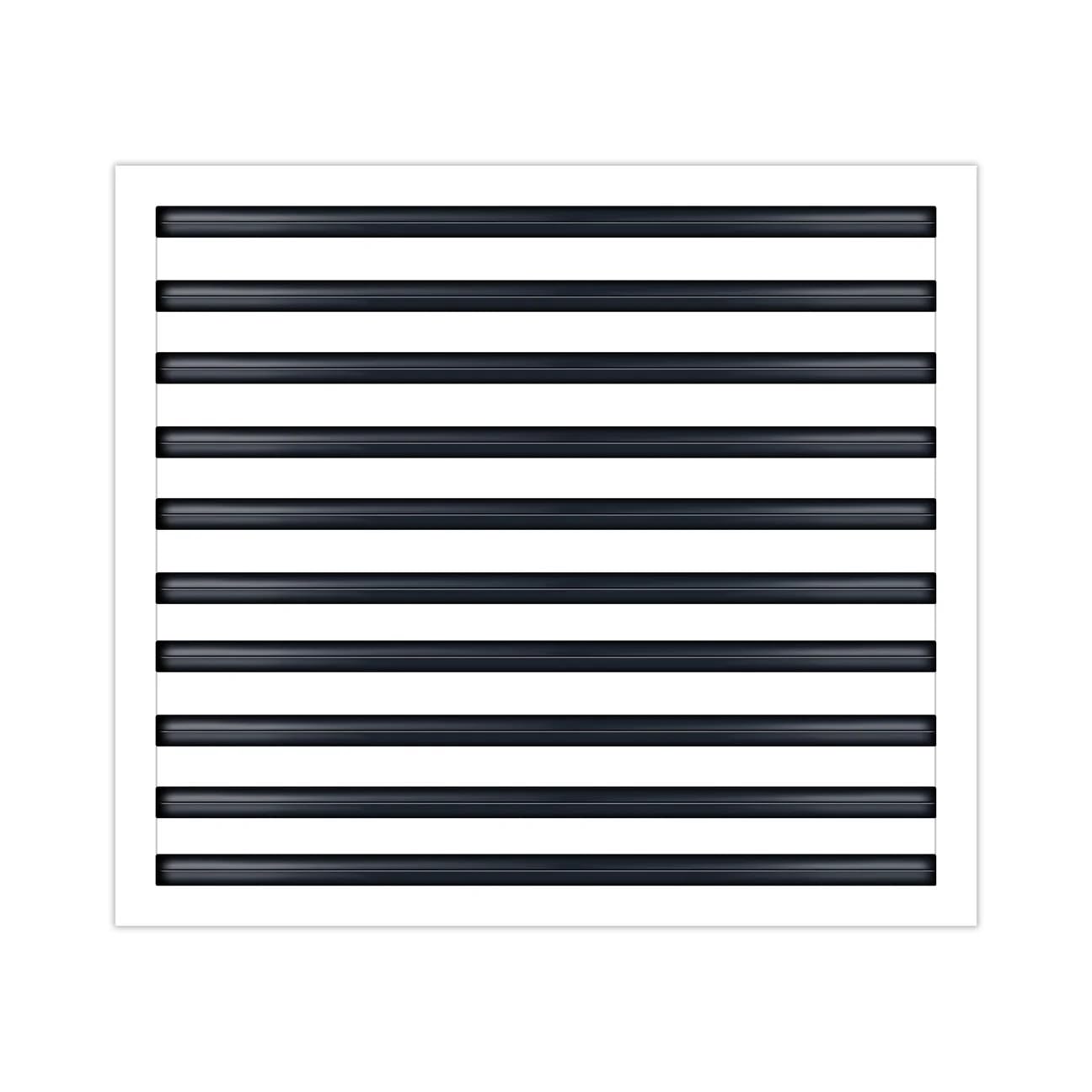 24x20 Linear Slot Diffuser – 10 Slot AC Vent Cover | Premium Steel HVAC Grille | Modern Air Register for Wall or Ceiling | White Powder-Coated Finish | Supply Vent