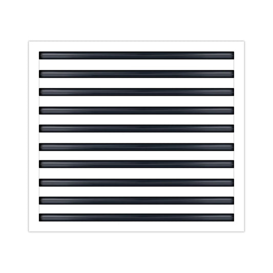 24x20 Linear Slot Diffuser – 10 Slot AC Vent Cover | Premium Steel HVAC Grille | Modern Air Register for Wall or Ceiling | White Powder-Coated Finish | Supply Vent