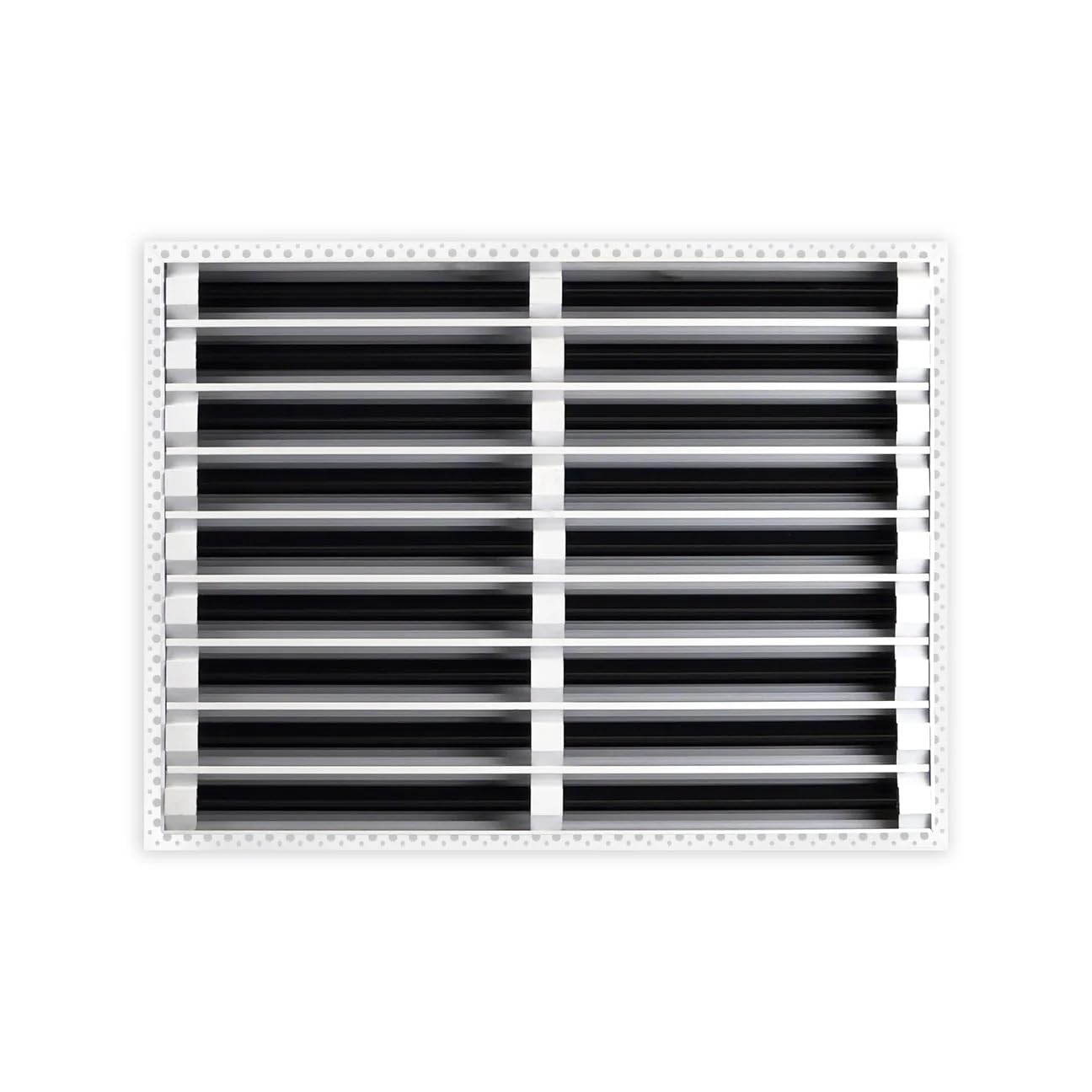 24"x18" Linear Slot Diffuser Vent Cover – 9 Slot HVAC Air Vent Grille – Premium Aluminum AC Register for Ceiling or Wall – Modern Sleek Design – Easy Installation – White Powder-Coated Finish