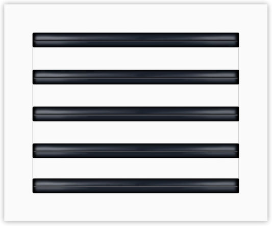 12x10 Linear Slot Diffuser – 5 Slot AC Vent Cover | Premium Steel HVAC Grille | Modern Air Register for Wall or Ceiling | White Powder-Coated Finish | Supply Vent
