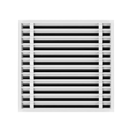 25x24 Linear Slot Diffuser – 12 Slot AC Vent Cover | Premium Steel HVAC Grille | Modern Air Register for Wall or Ceiling | White Powder-Coated Finish | Supply Vent