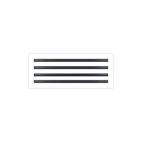 36"x8" Linear Slot Diffuser – 4 Slot AC Vent Cover | Premium Steel HVAC Air Vent Grille | Modern Air Register for Wall or Ceiling | White Powder-Coated Finish | Supply & Return Vent