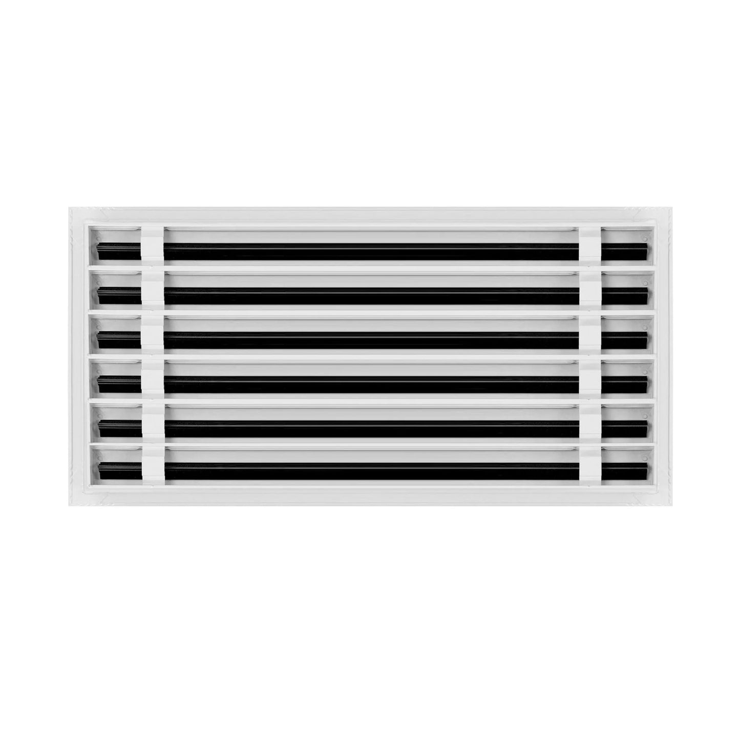 24"x12" Linear Slot Diffuser Vent Cover – 5 Slot Aluminum HVAC Air Vent Grille – Modern White AC Register for Wall or Ceiling – Durable, Rust-Resistant Finish – Easy to Install