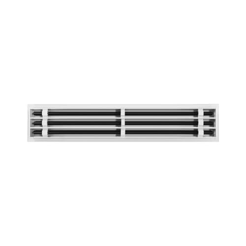 30x6 Linear Slot Diffuser – 3 Slot AC Vent Cover | Premium Steel HVAC Grille | Modern Air Register for Wall or Ceiling | White Powder-Coated Finish | Supply Vent